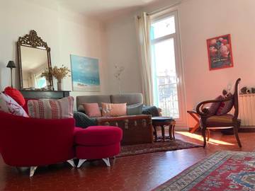 Gîte pour 4 personnes, avec balcon et vue dans Le Mourillon