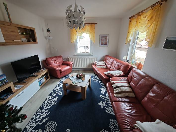 Ferienwohnung für 4 Personen, mit Garten und Balkon sowie Ausblick