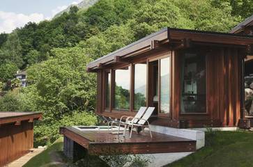 Chambre d’hôte pour 4 personnes, avec jardin ainsi que piscine et jacuzzi dans Tessin