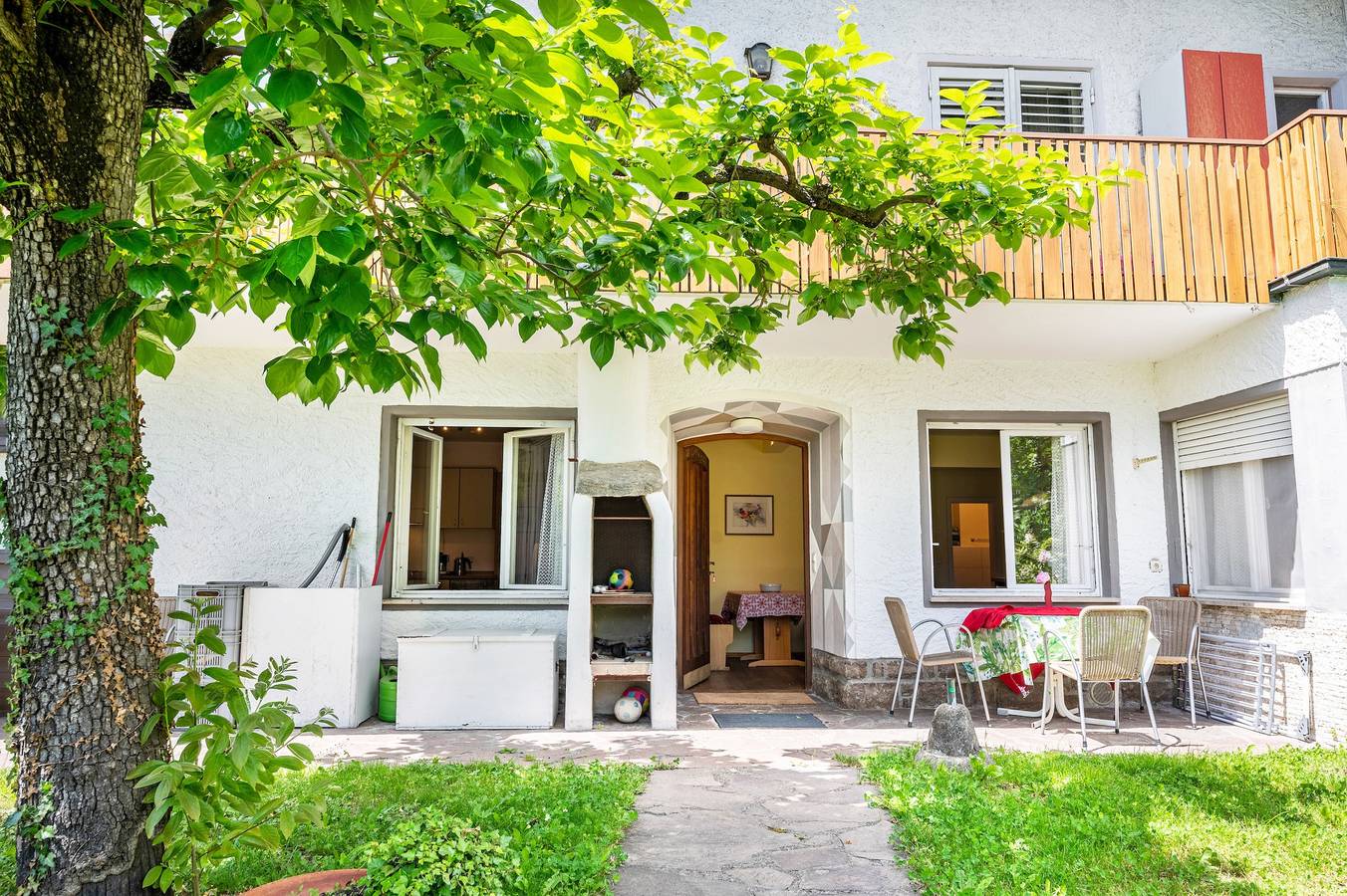 Ganze Wohnung, Ferienwohnung 'Weinberg 2' mit Bergblick, Gemeinschaftspool und Wi-Fi in Algund, Texelgruppe