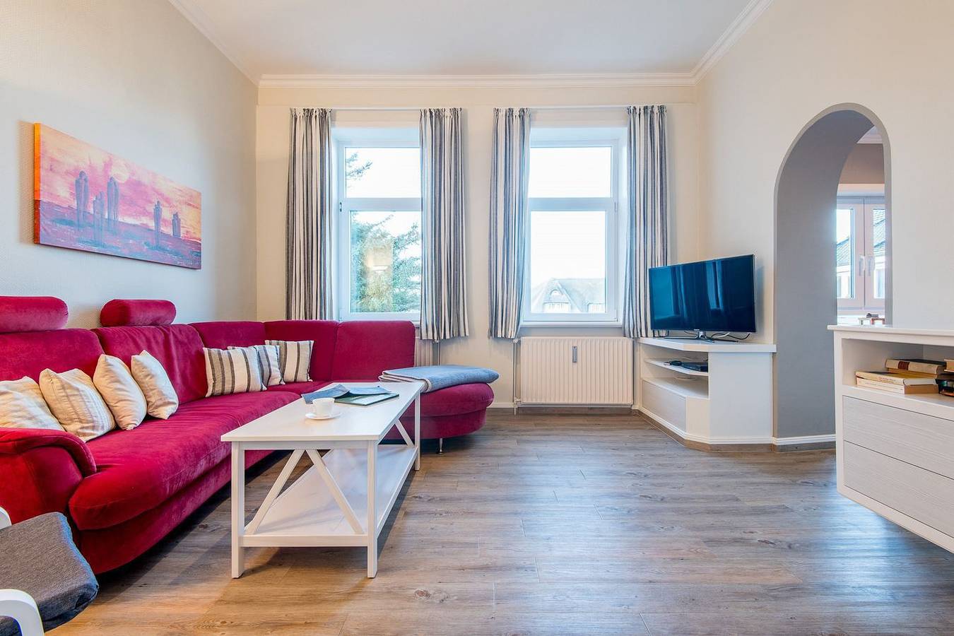 Ganze Wohnung, 3-Zimmer Ferienwohnung mit ca. 77m², herrlichem Meerblick, für bis zu 4 Personen in Wenningstedt, Sylt