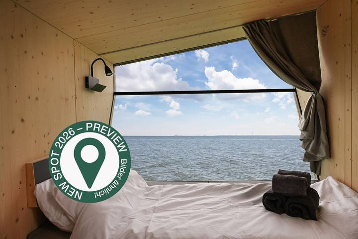 Ferienhaus mit Meerblick für 2 Personen, mit Sauna und Ausblick sowie Terrasse an der Nordsee