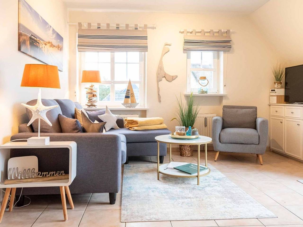 Ganze Ferienwohnung, Syltstern Haus Hasenkuhle - Helle 3-Zimmerwohnung mit ca. 55m², für bis zu 4 Personen. in Wenningstedt, Sylt