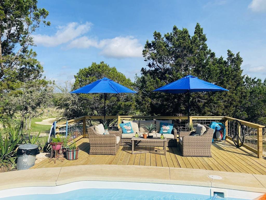 Ferienhaus mit Whirlpool in Texas Hill Country in Bandera County