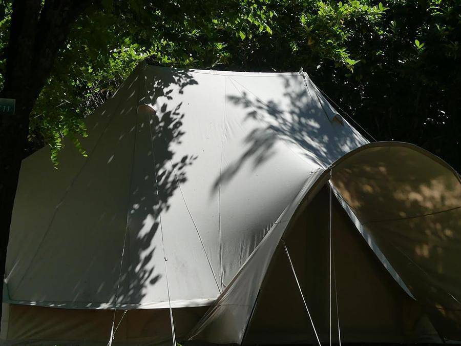 Camping La Résidence d'été - Tienda de campaña 6 personas - Tienda Tipi equipada - 6 pers in Saint-Remèze, Privas