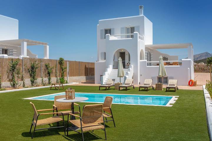 Villa für 7 Personen, mit Meerblick und Garten auf Naxos
