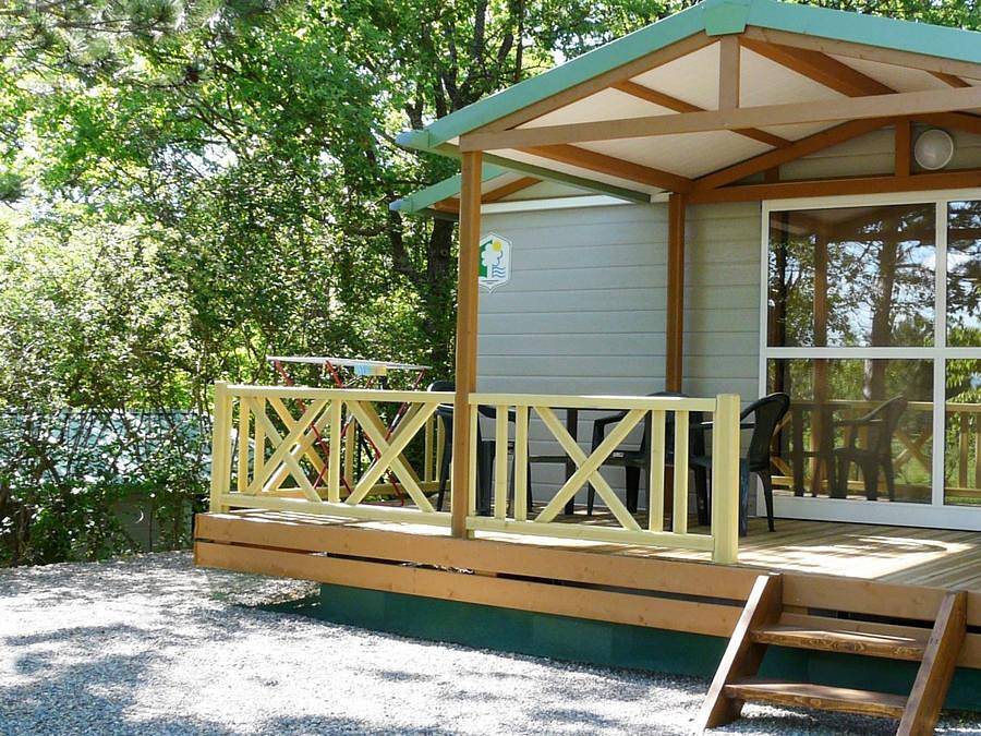 Camping Tikayan Saint Clair - Chalet 4 persons - Chalet Coba Eco in Moustiers-Sainte-Marie, Verdon Regional Natural Park