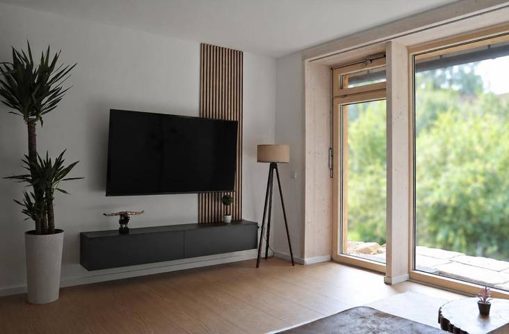 Ferienwohnung für 4 Personen, mit Balkon und Terrasse sowie Garten und Ausblick
