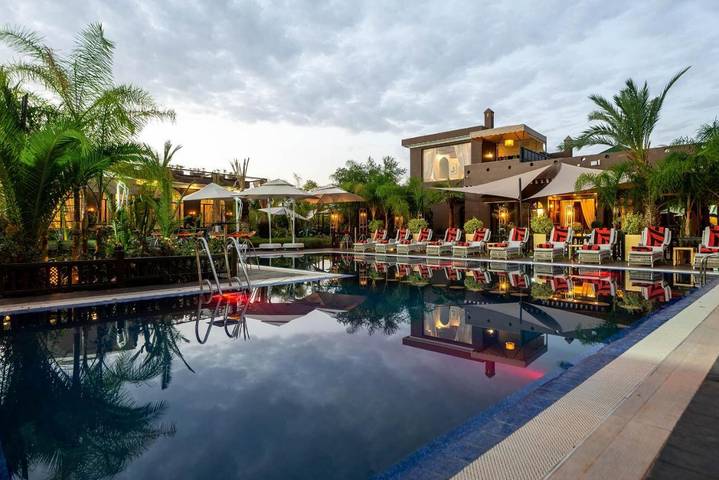 Maison d’hôte pour 2 personnes, avec piscine ainsi que bassin pour enfant et jardin au Maroc