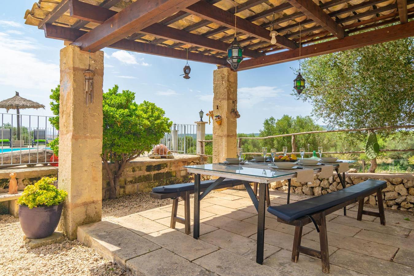Finca Son Puça - Fantástica villa con piscina privada y Wifi gratis in Petra, Interior de Mallorca