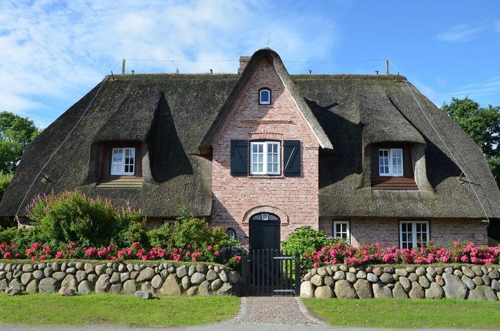 Ferienhaus für 4 Personen, mit Terrasse und Garten sowie Ausblick in Morsum