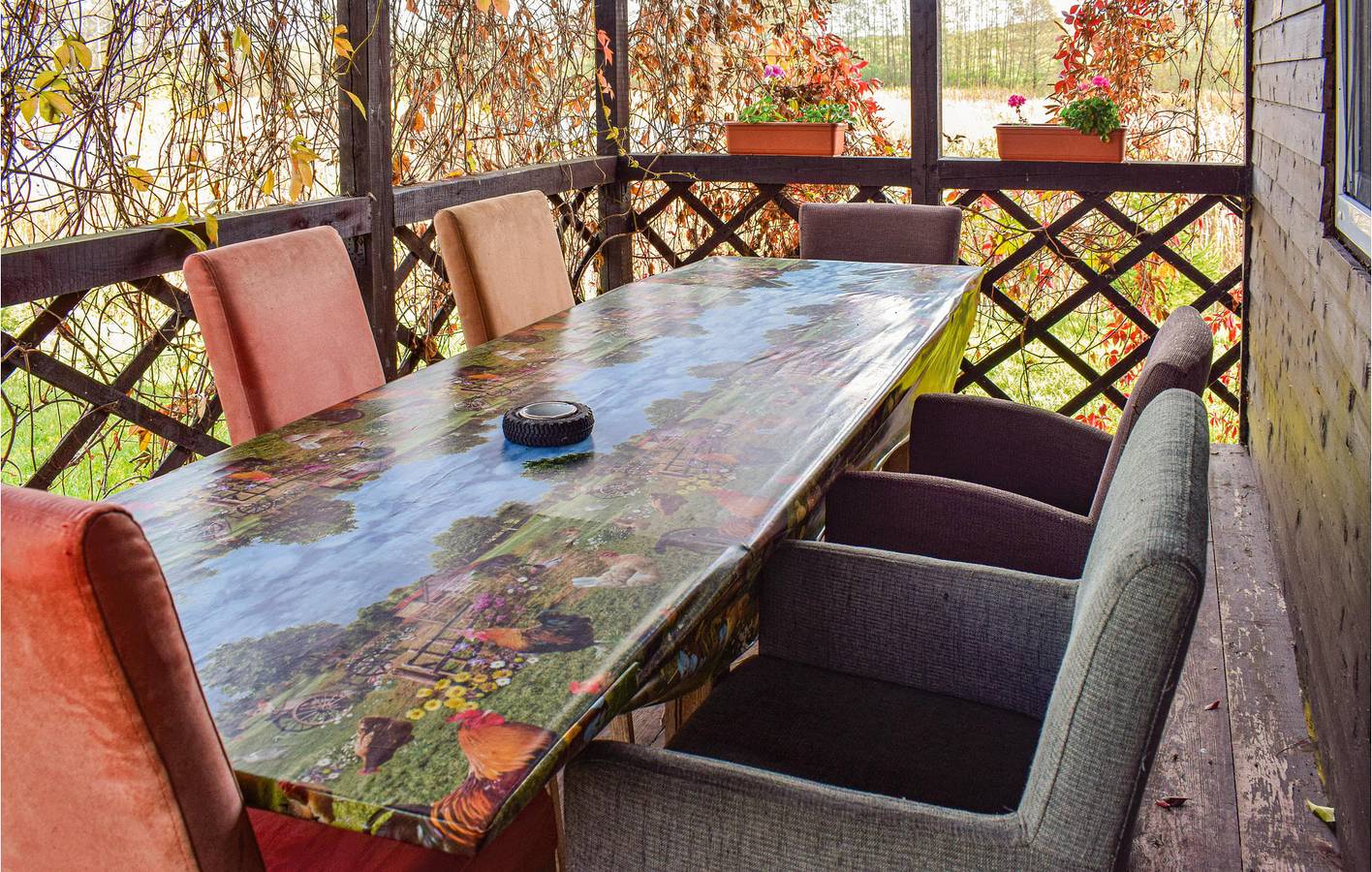 Ferienhaus für 4 Personen mit Terrasse in Powiat Olsztyński