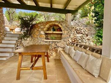 Gîte pour 4 personnes, avec vue et jardin, adapté aux familles à Gagliano del Capo