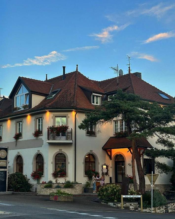 Hôtel pour 4 personnes, avec piscine et jacuzzi ainsi que jardin et sauna, animaux acceptés à Hagenthal-le-Bas