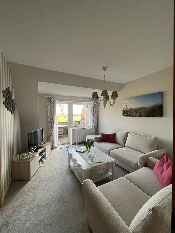 Ferienwohnung für 3 Personen, mit Balkon und Garten in Nieblum