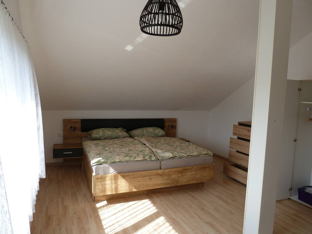 Ganze Wohnung, Apartment 'Haus Bergblick 1' mit Bergblick und Balkon in Riesbürg, Romantische Straße
