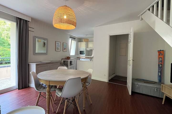 Location de vacances pour 6 personnes, avec piscine et balcon dans Hardelot Plage