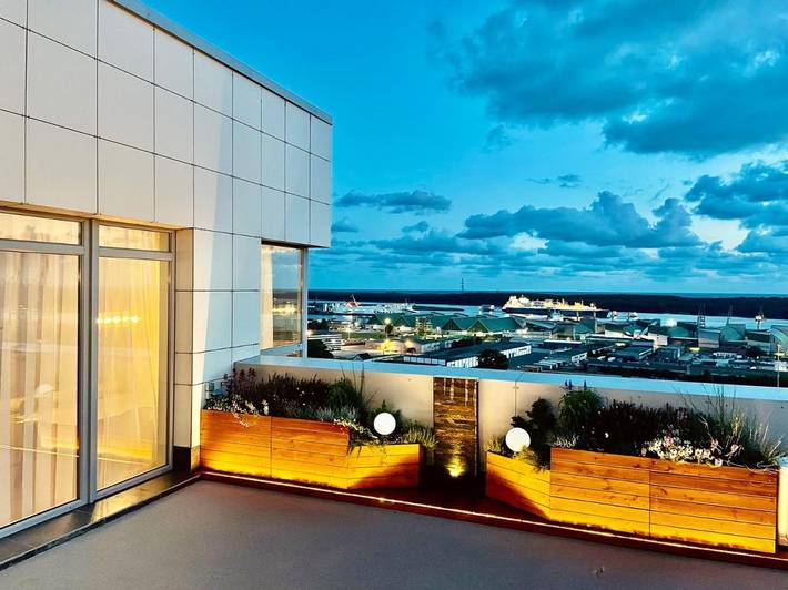 Ferienwohnung für 4 Personen, mit Terrasse und Ausblick in Litauen