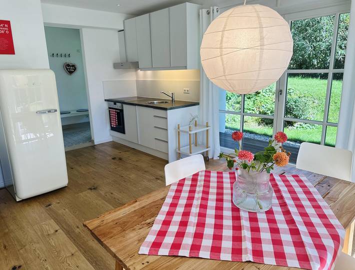 Ferienwohnung für 4 Personen, mit Terrasse und Garten sowie Sauna in Ofterschwang