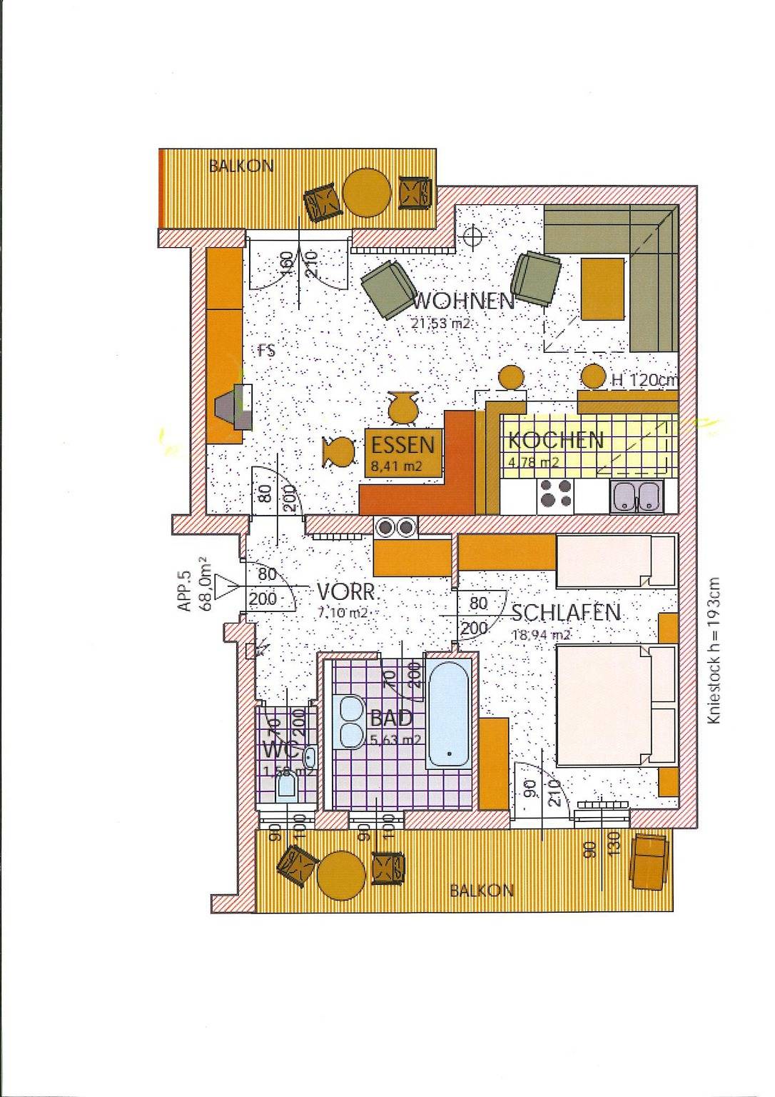 Appartement de vacances entier, Gamskarblick für 2-5 Pers. Badewanne/Wc getrennt in Bad Hofgastein, Ski Amadé
