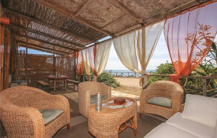 1BR sulla spiaggia con letto per bambini e WiFi in Porto Palma, Arbus (comune)