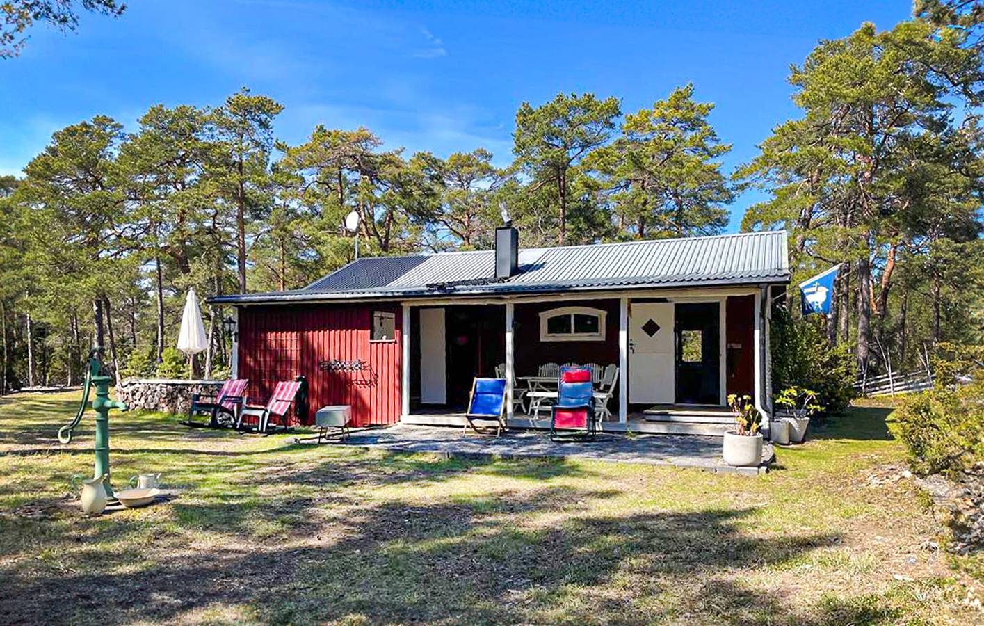 Feriehus for 6 personer med hage in Gotland