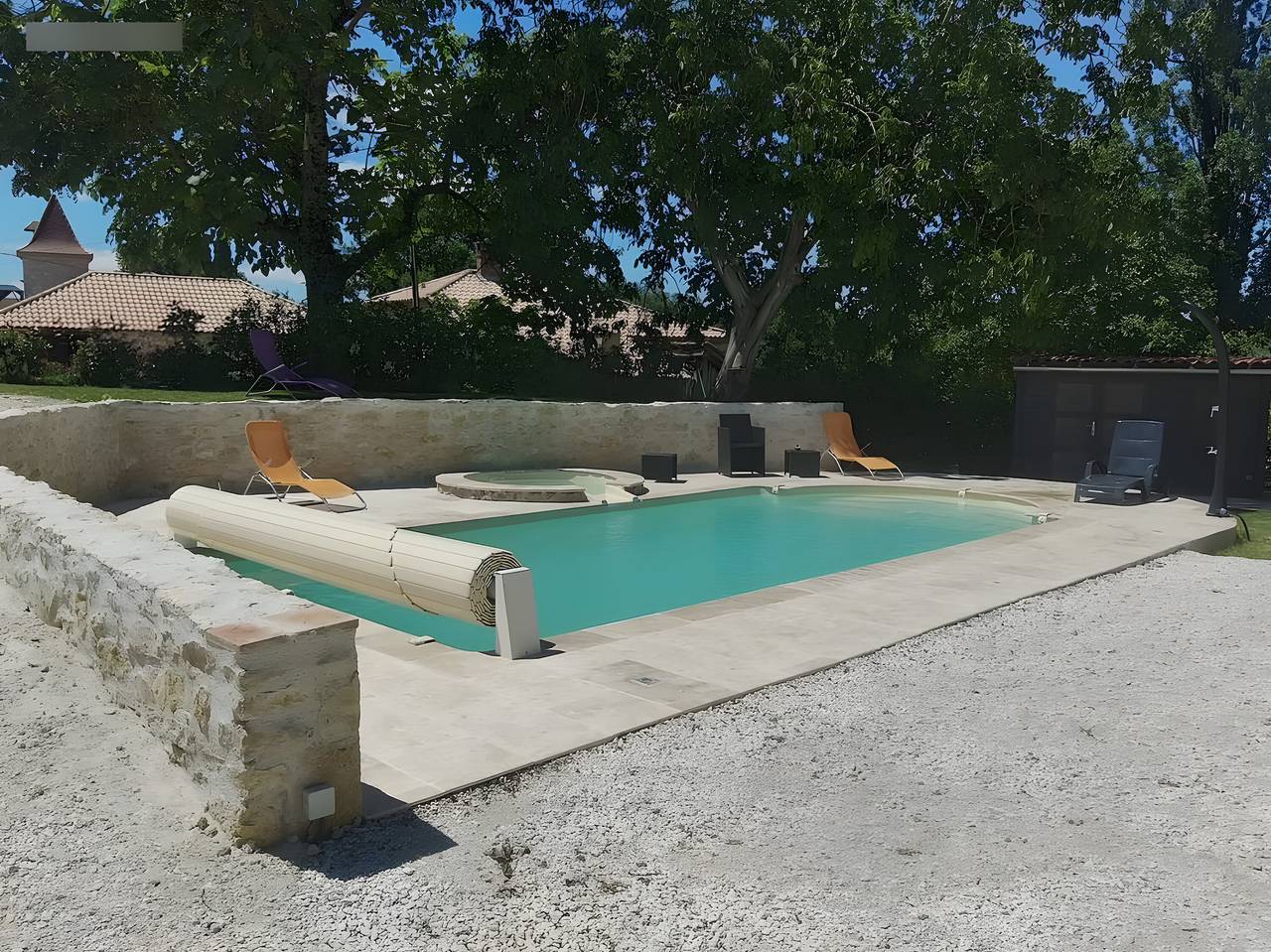 Casa de vacaciones 'Gîte De Caractère En Plena Naturaleza' con vistas al lago, piscina privada y Wi-Fi in Bourg-de-Visa, Tarn y Garona