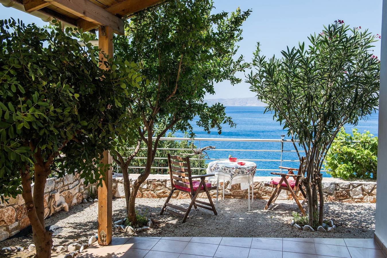 Haus mit privatem Platz zum Schwimmen, einsam, Aussicht in Kreta Westküste