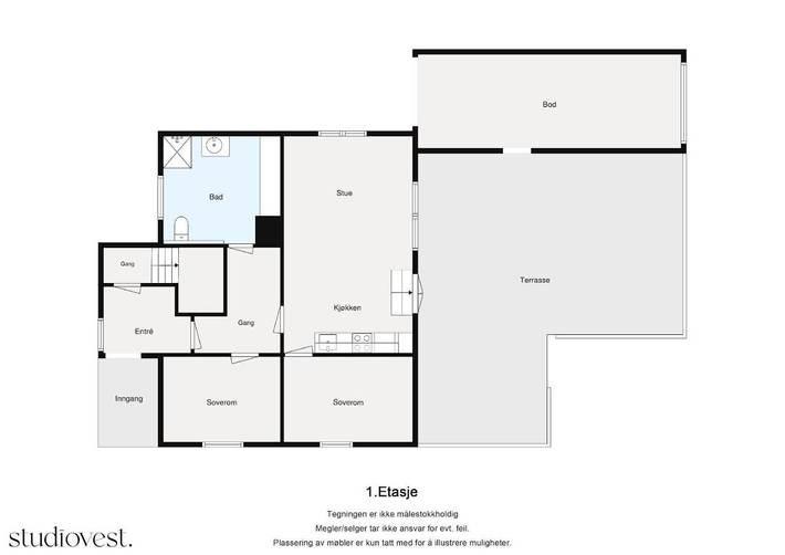 Ferienwohnung für 6 Personen, mit Terrasse und Ausblick in Odda - 4