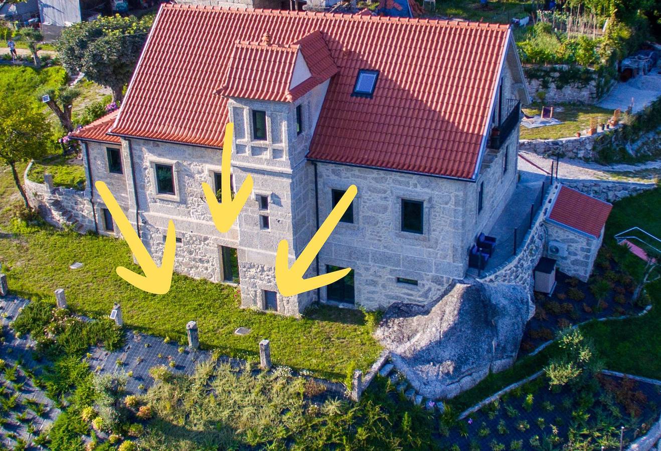 Helt studio, Studio Apartment 'Quinta Do Bairro -' with Mountain View, Shared Pool and Wi-Fi in Rossas, Braga (distrikt)