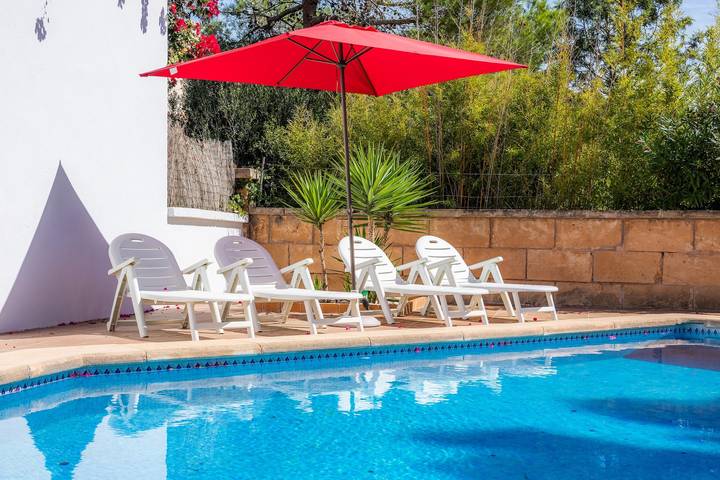 Villa "Es Morro de Sa Carabassa" mit Wlan, Garten, Terrassen & Pool in Porto Cristo, Manacor