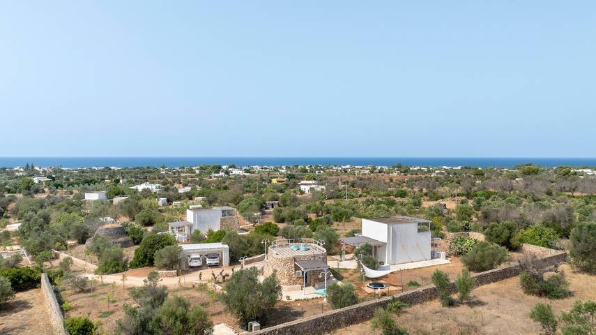 Room 'Tenuta Degli Asinelli - Trullo' with Sea View, Wi-Fi and Air Conditioning in Alliste, Tarantobukten
