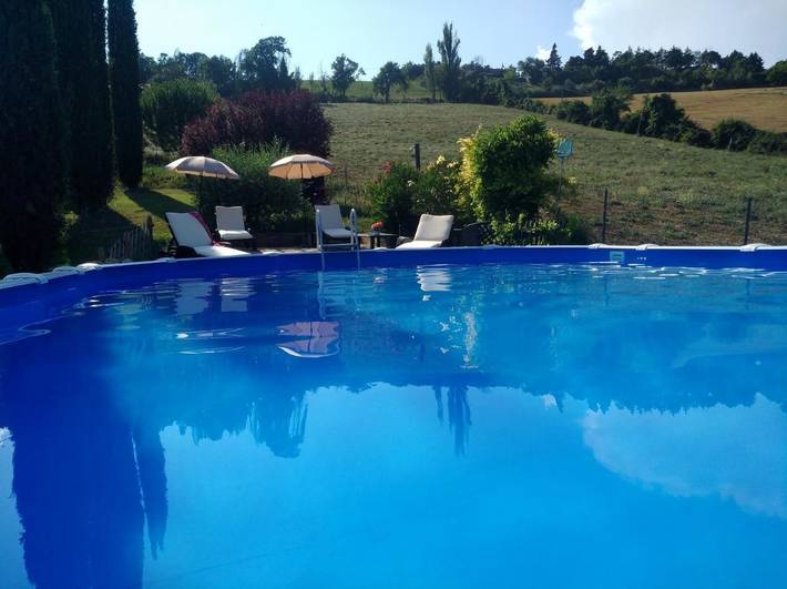 Chambre d’hôte pour 4 personnes, avec Jardin et Piscine ainsi que Vue sur le lac et Vue dans Ombrie - 4