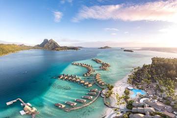 Station pour 3 personnes, avec piscine ainsi que sauna et jardin dans Bora Bora