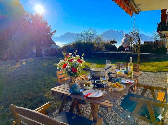 Ferienwohnung für 4 Personen, mit Balkon und Garten in Sigriswil