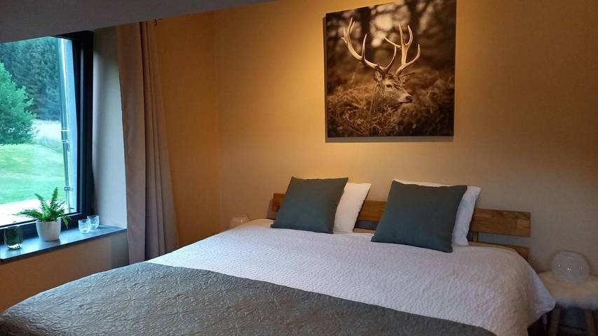 Chambre d’hôte pour 2 personnes, avec Terrasse et Jardin ainsi que Piscine et Sauna à Stoumont