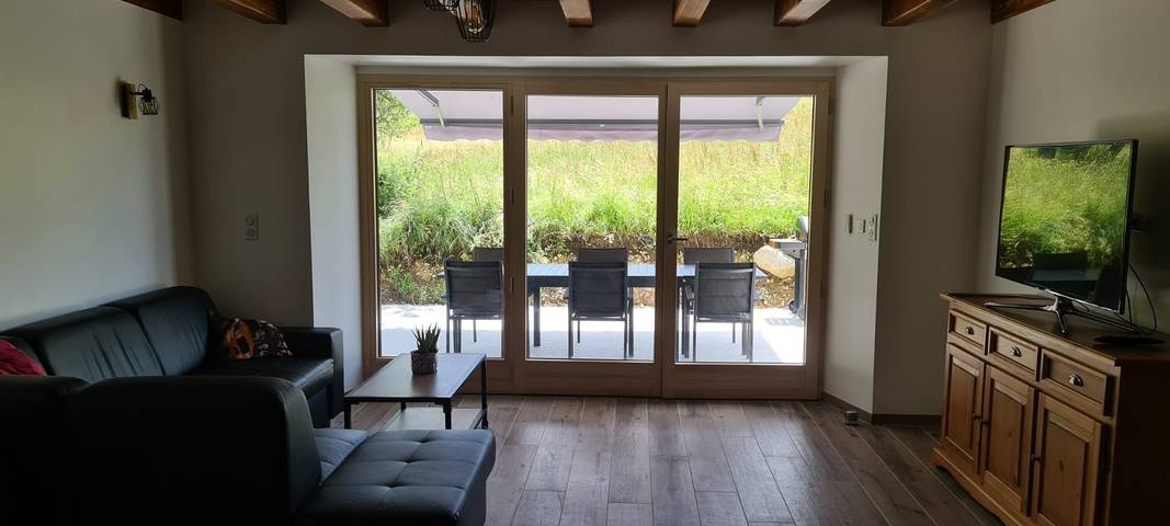 Gîte pour 6 personnes, avec terrasse ainsi que piscine et jardin, animaux acceptés à Foncine-le-Haut - 3