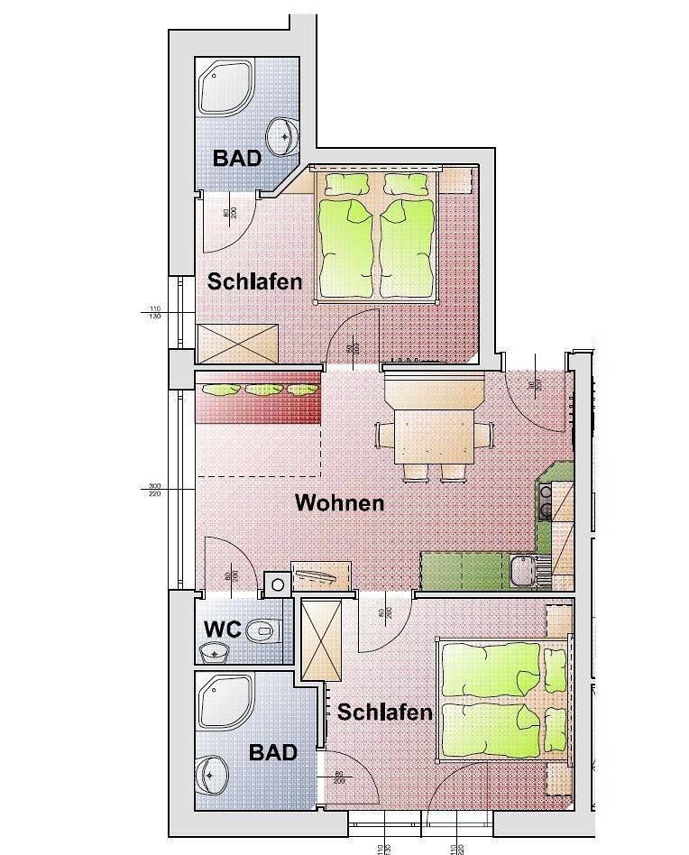 Ganze Ferienwohnung, Appartement 3 in Großarl, Ski Amadé