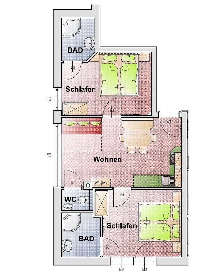 Ganze Ferienwohnung, Appartement 3 in Großarl, Ski Amadé
