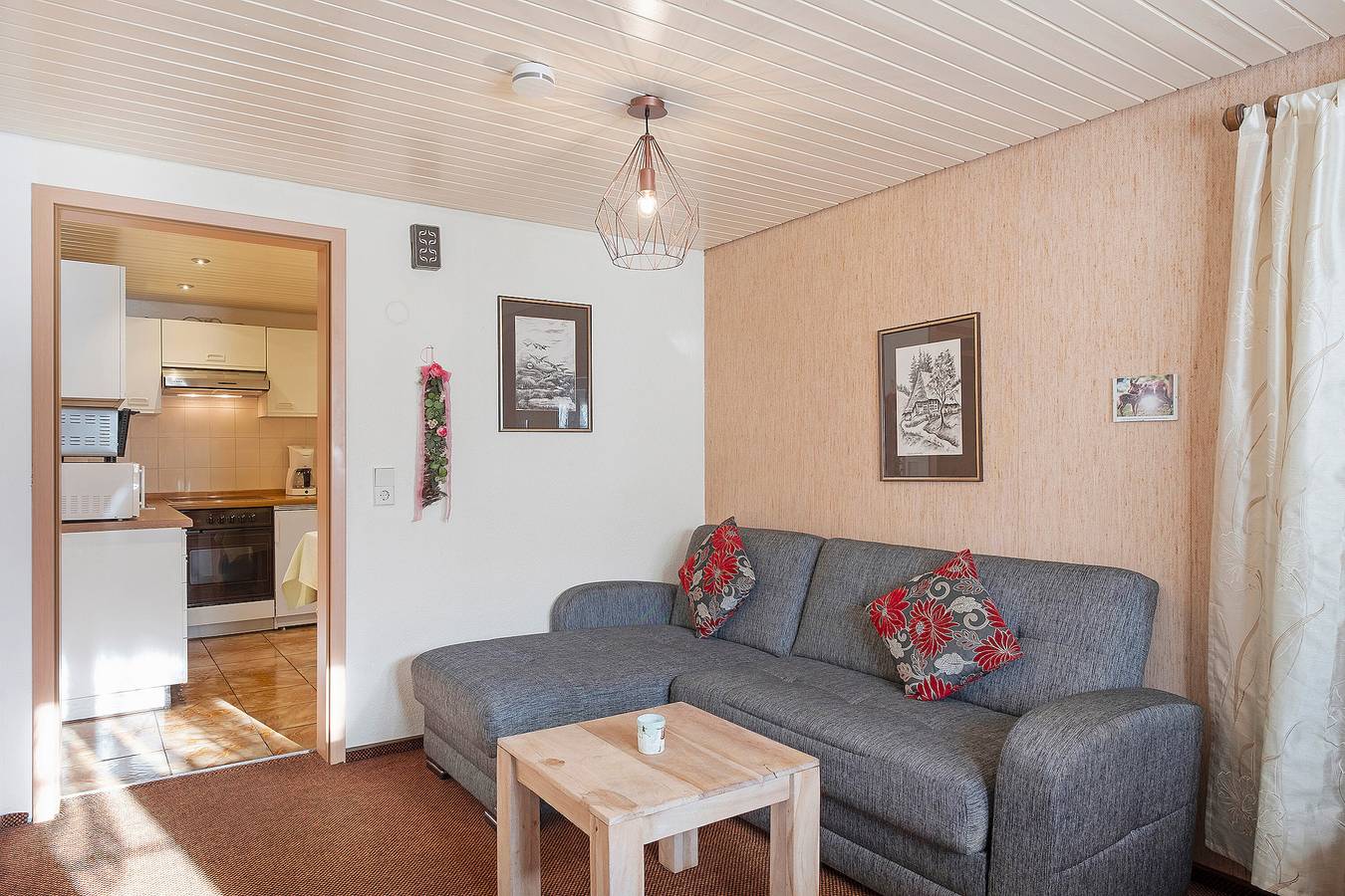 Ganze Wohnung, Ferienwohnung Steinhäusle 1 mit Bergblick, Gemeinschaftsterrasse und Wlan in Vöhrenbach, Mittlerer Schwarzwald