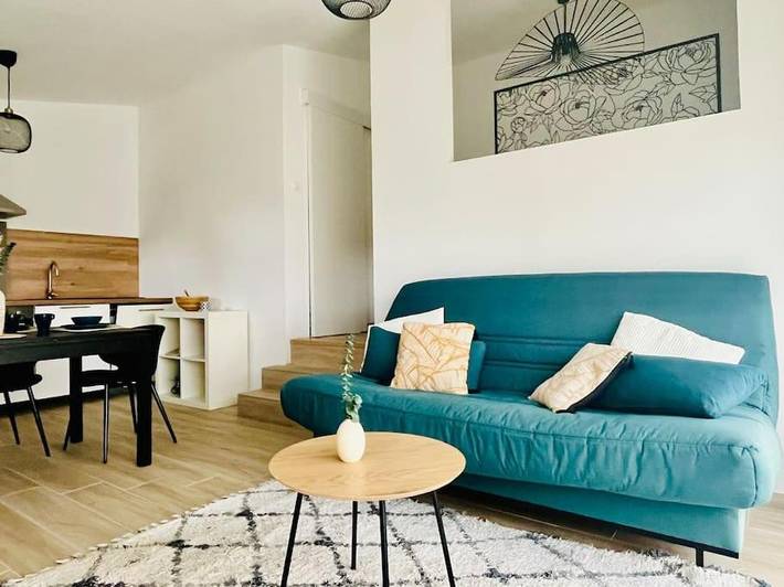 Appartement de vacances pour 4 personnes, avec jardin