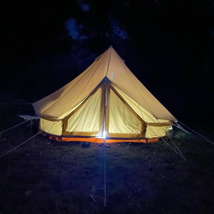 Camping pour 3 personnes, avec vue et jardin