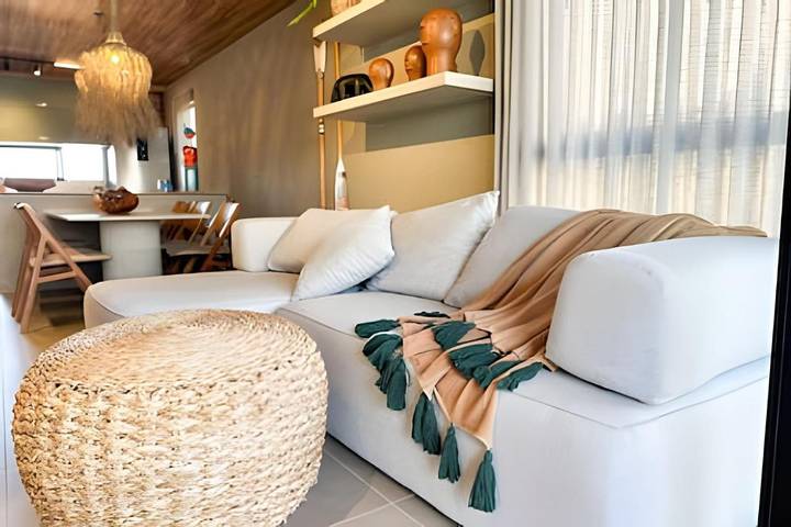 Casas e apartamentos de temporada para 7 pessoas, com piscina e balcão, adaptado a crianças em Porto de Pedras