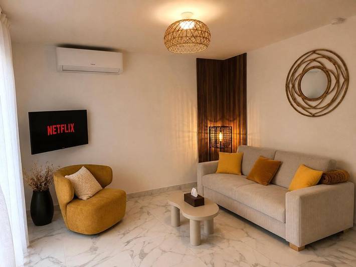 Appartement de vacances pour 4 personnes, avec Terrasse et Jardin