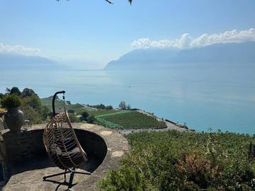 Maison d’hôte pour 3 personnes, avec jardin ainsi que vue et vue sur le lac à Puidoux