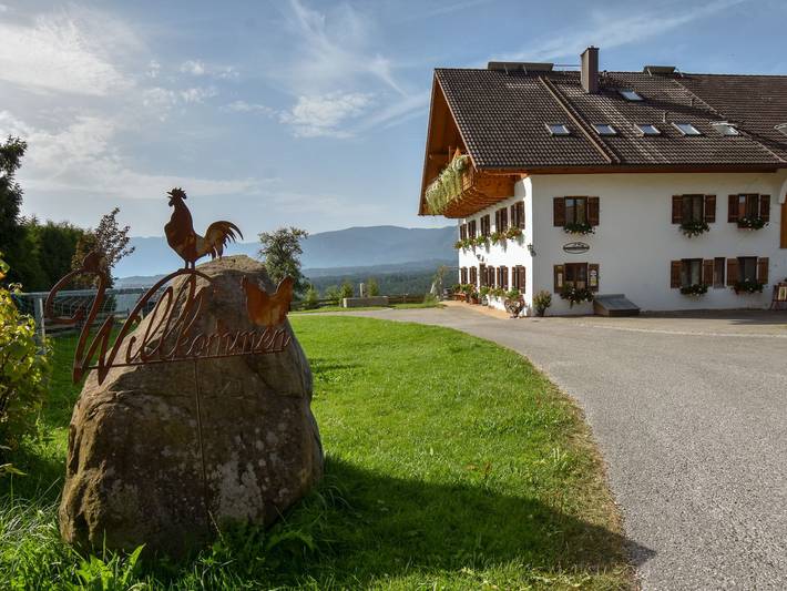 Ferienhaus für 2 Personen, mit Balkon und Balkon/Terrasse sowie Terrasse und Garten in Das Blaue Land