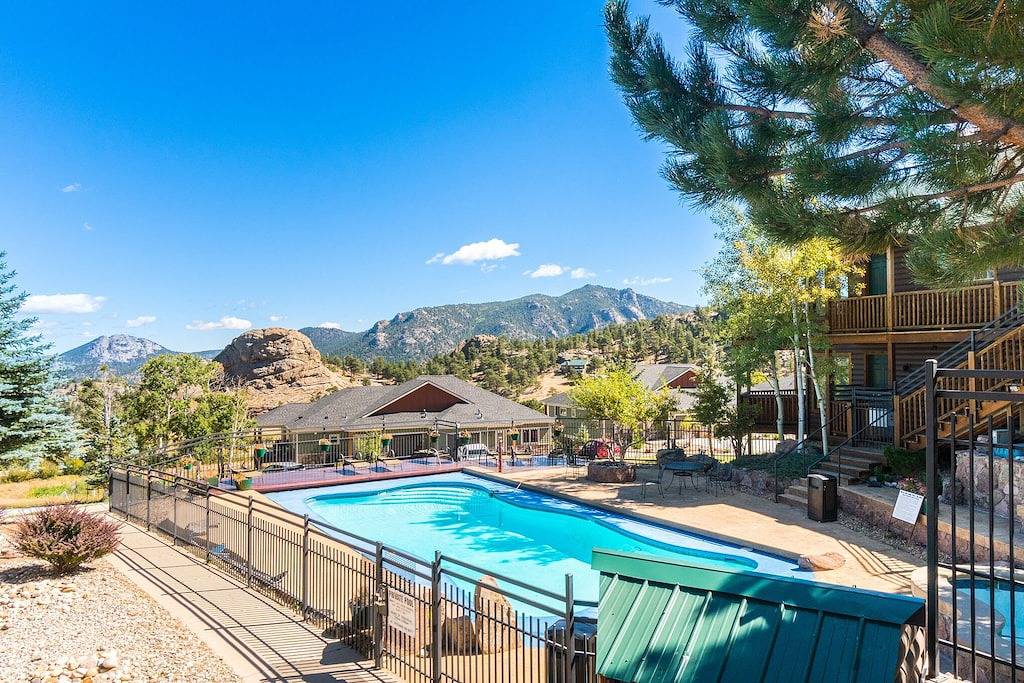 Ogallala Peak W/ Hot Tub and A/C at Mary's Lake! in Estes Park, Larimer County