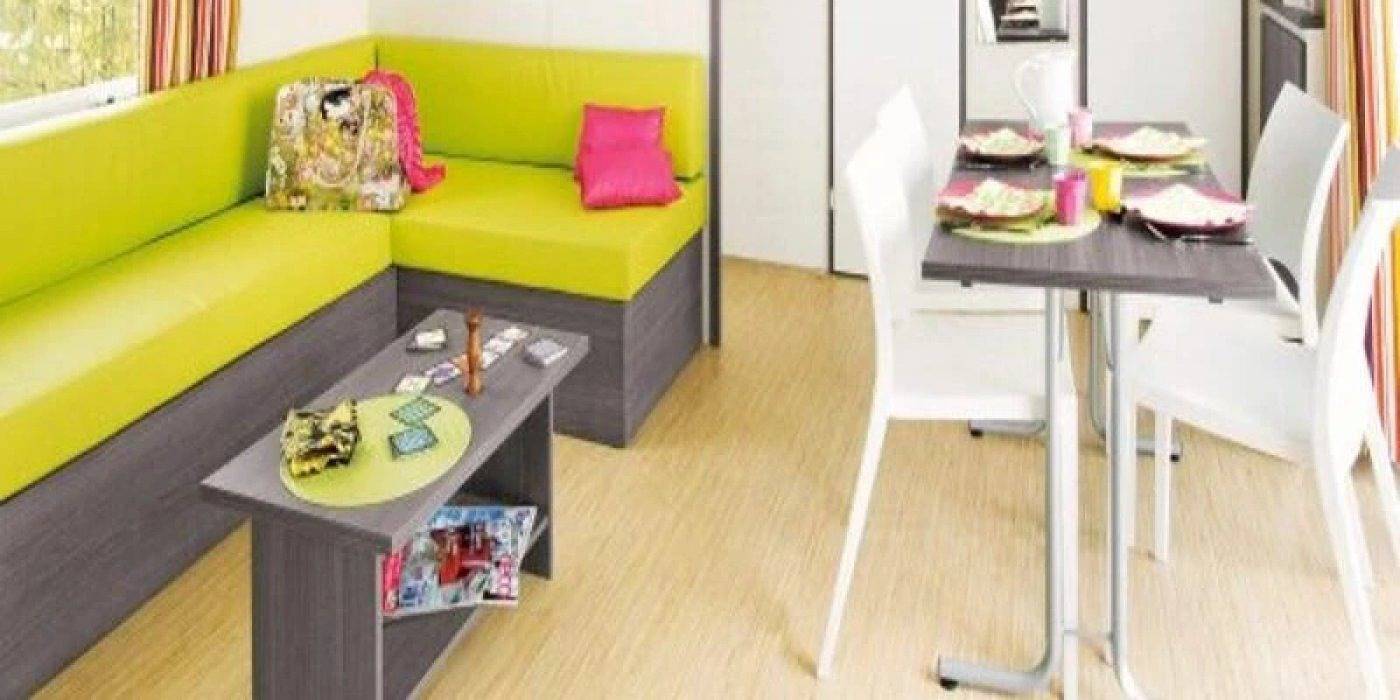Zecamping 4 étoiles familial piscine couverte mobil-home Tv Bbq 28m2 in Bourgneuf-en-Retz, Côte de Jade