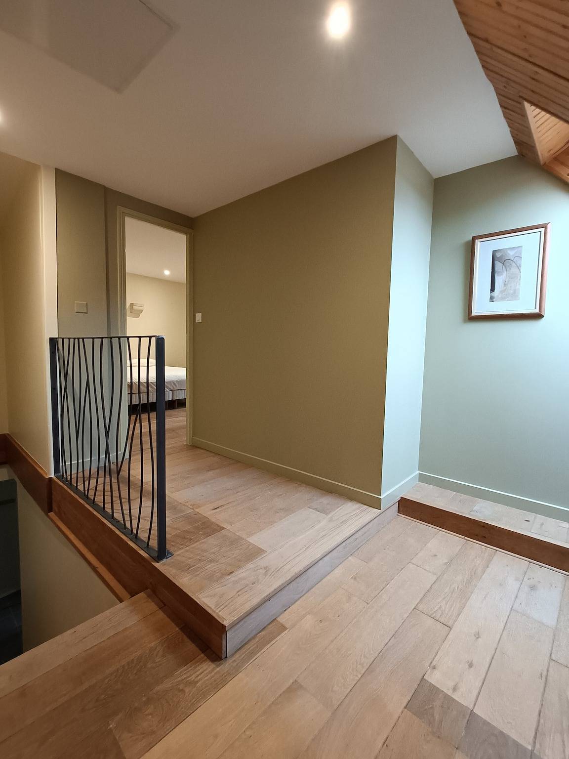 Chambre « Pistache » avec piscine partagée, terrasse commune et Wi-Fi in Beaumont-sur-Grosne, Région de Chalon-sur-Saône