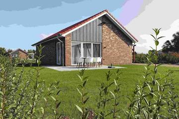 Ferienhaus für 5 Personen, mit Terrasse und Garten, mit Haustier in Jade